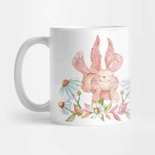 Cute Cottagecore Bunny in Daisies; Easter bunny Mug